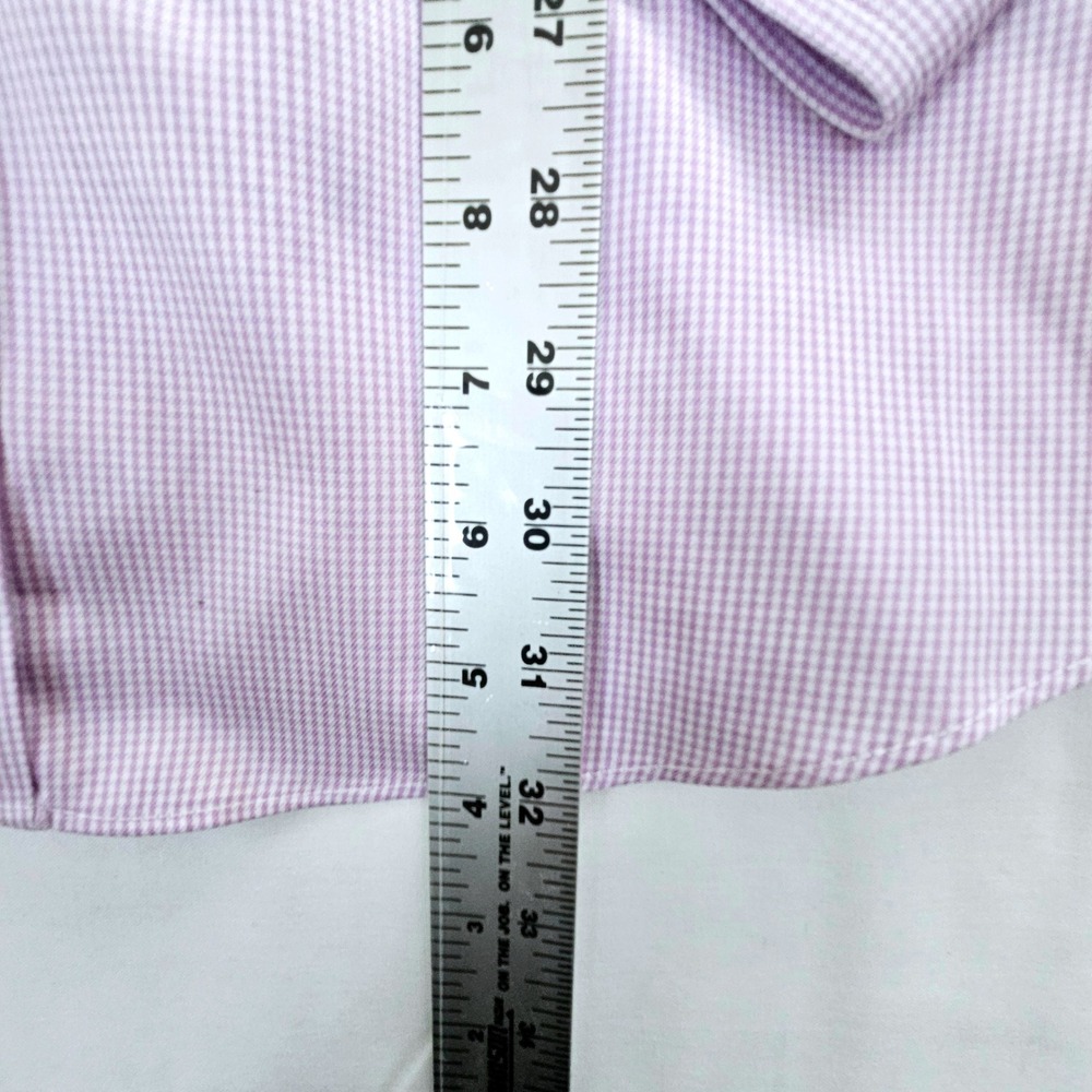Charles Tyrwhitt Mens Extra Slim Fit NonIron Micro Check French Cuff Shirt 16 35 - Picture 4 of 9